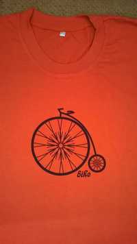 тениска авторска " Ретро велосипед" , лимитиран тираж, ушита поръчка