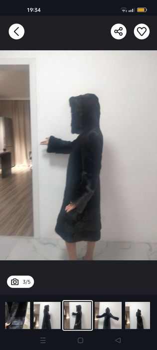 Норковая шуба в хорошем состоянии