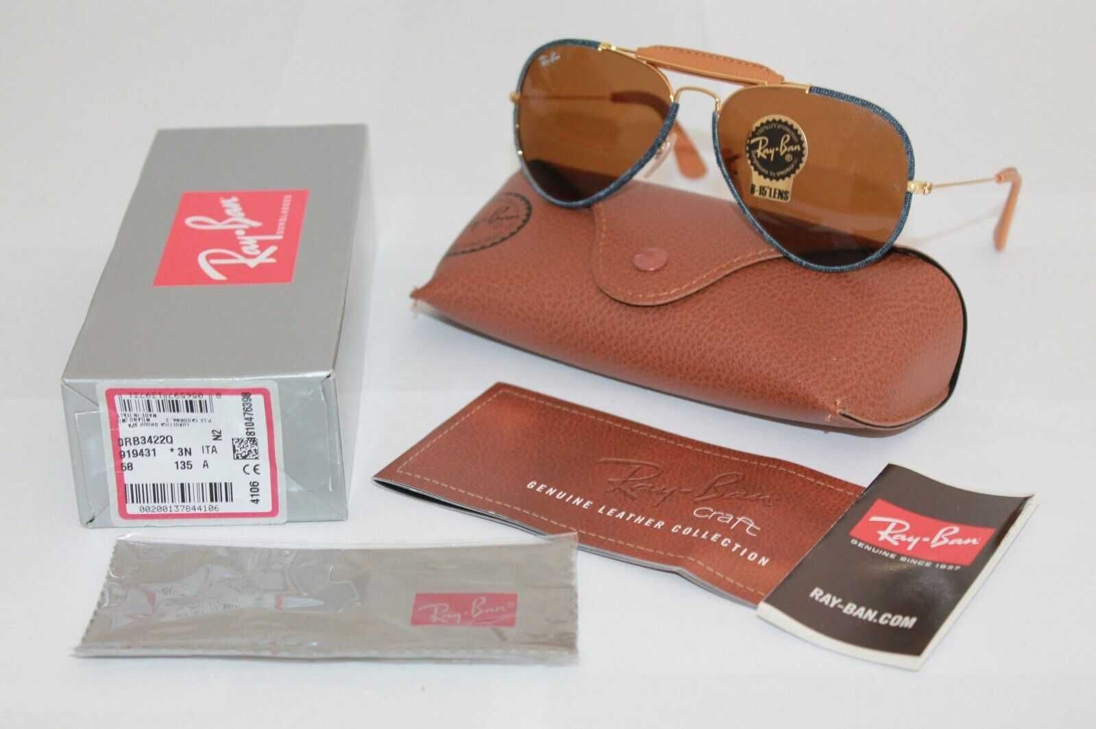 RAY-BAN Aviator Craft blue jeans