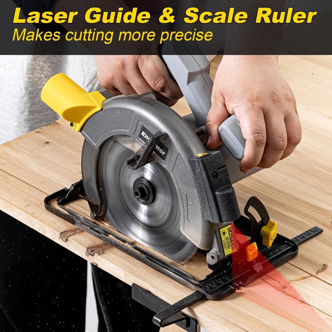 Fierastrau Circular 1400W cu ghidaj laser - NOU