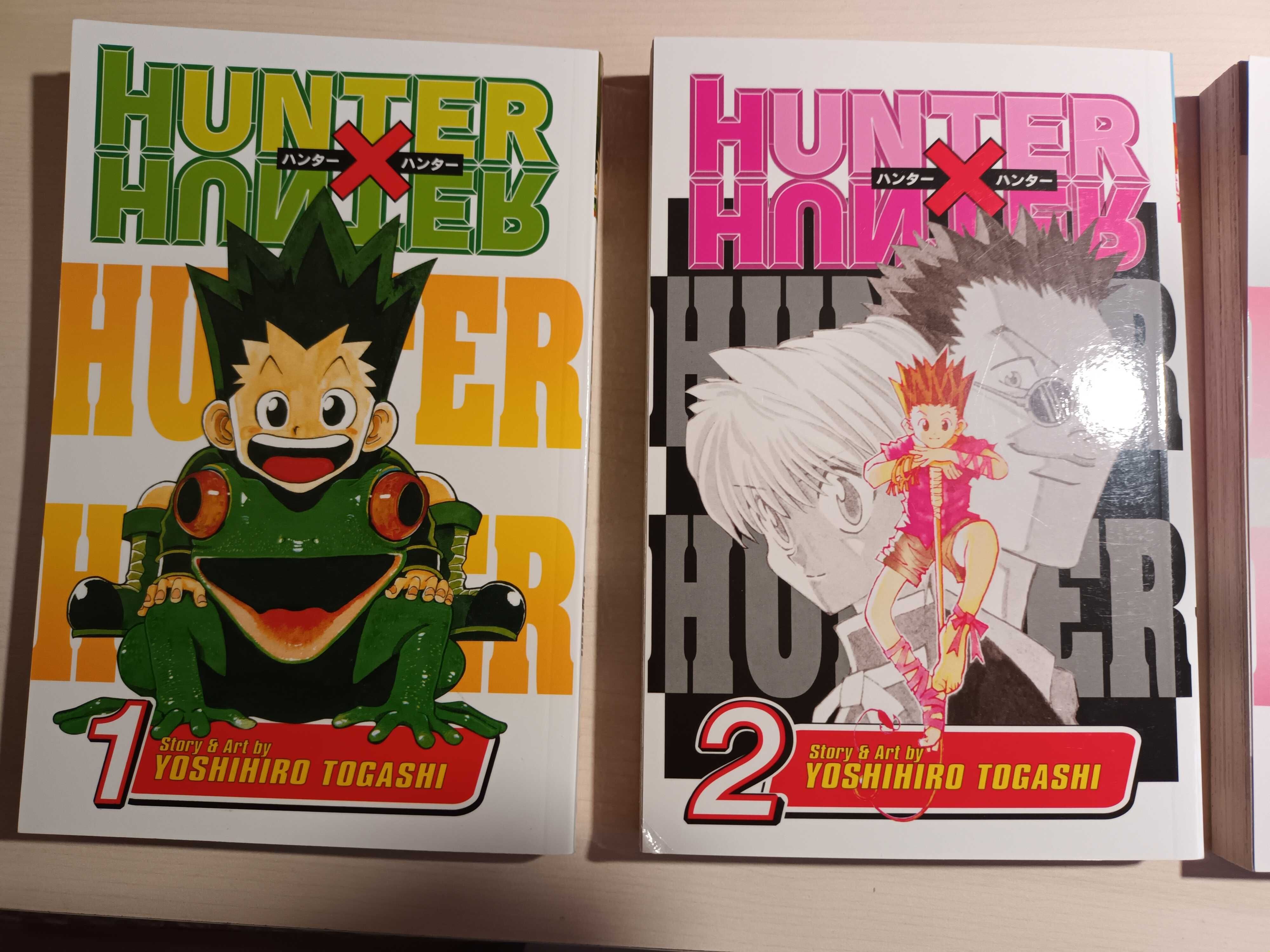 Манга HunterxHunter vol. 1, 2, 4, 13, 18; Demon Slayer vol. 16