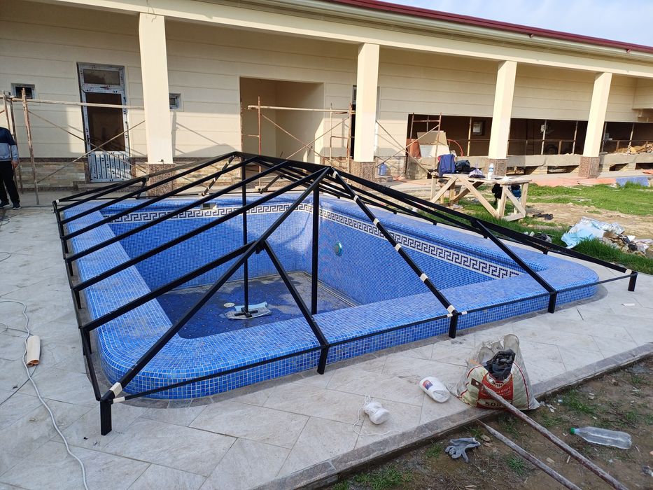 Бассен банер баннер тент bassen baner banner tent установка киламиз оп