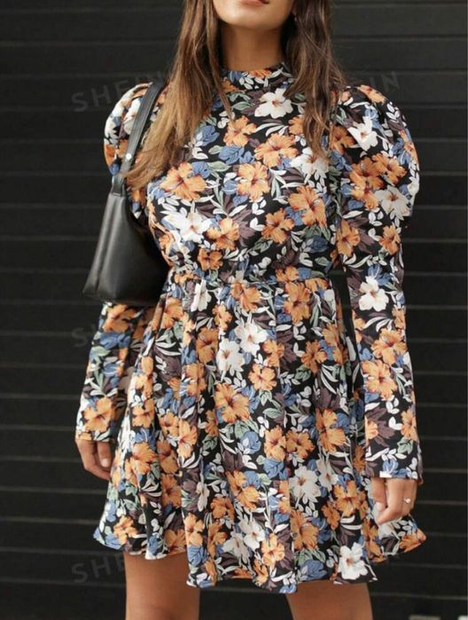 Rochie plus size model floral shein