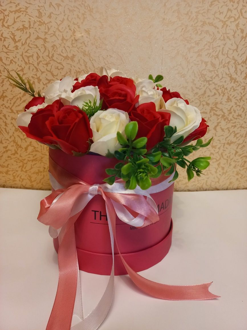 Букет из мыльных роз
