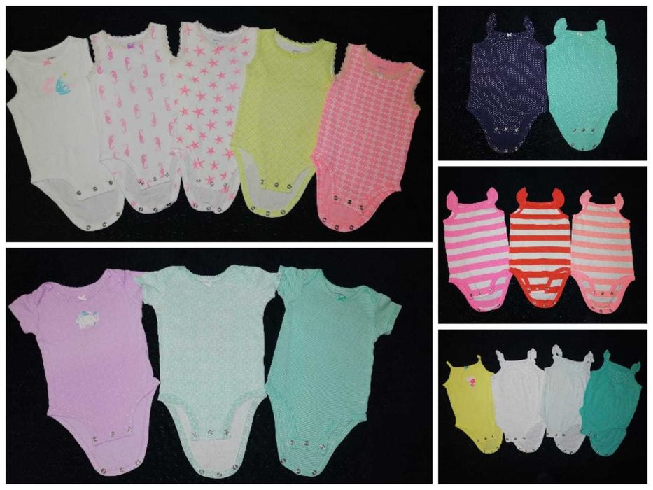 Lot body Carter's  17 piese maiou si maneca scurta 6 luni