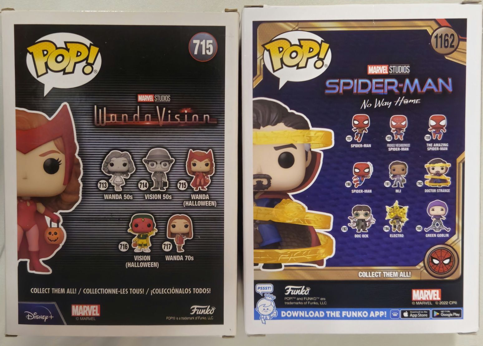 Funko Pop фигурки Wanda Maximoff и Doctor Strange