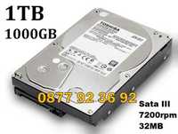Хард диск / Твърд диск 1000GB = 1 Tb Toshiba, Sata3