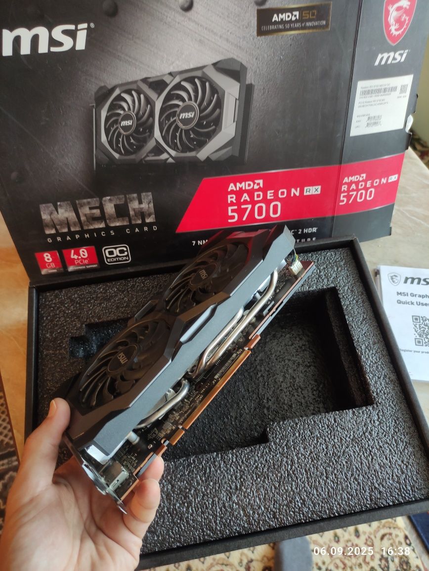 Видеокарта MSI RX 5700 MECH OC
