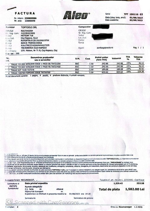 Vand bare transversale Thule Mercedes C class W205 (Sedan)