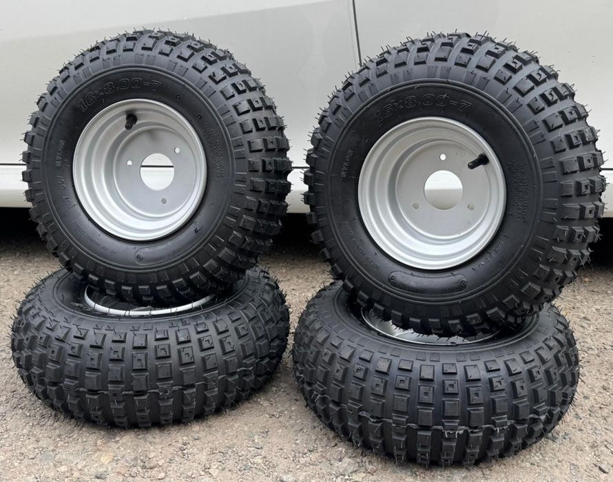 Шины с дисками В сборе 16x8.00-7 — новые. Для квадроцикла, прицепа
