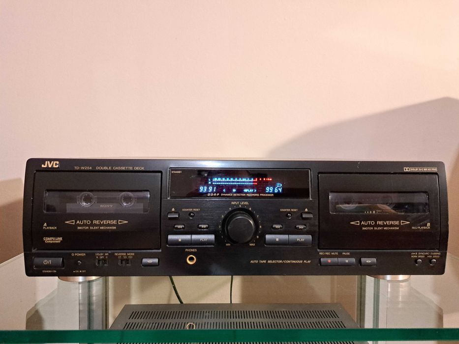 Dublu deck JVC TD-W254, HXPRO, 3 motoare.