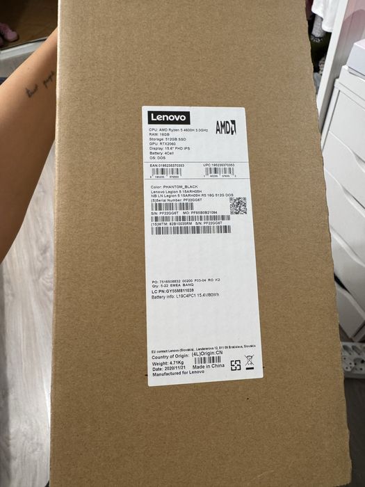 Laptop Lenovo Legion 5 - 16 GB RAM RTX 2060
