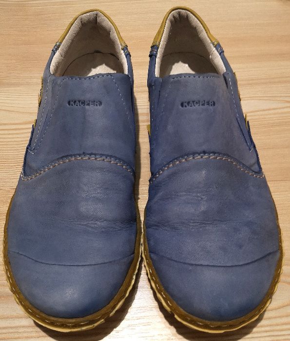 Pantofi dama Kacper Slip-on Trainers Blue Leather, 38, stare excelenta