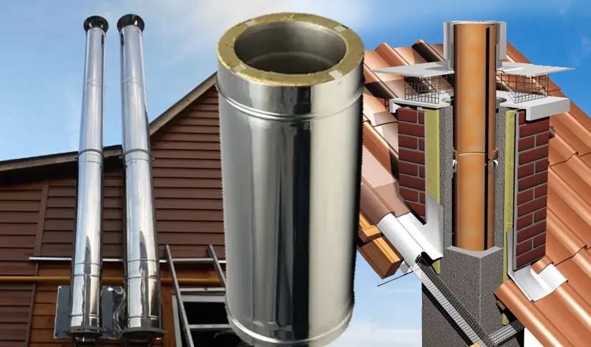 Монтаж дымоходов , производство дымоходов для газовых котлов, бань итд