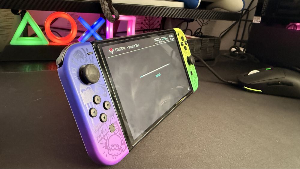 Nintendo Switch Oled с чип 128гб sd