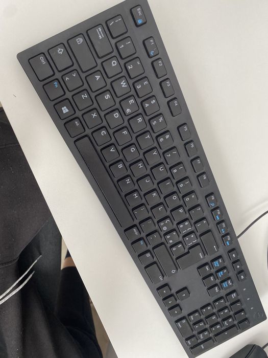 Kit Tastatura DELL KB216t + Mouse DELL K612 cu fir