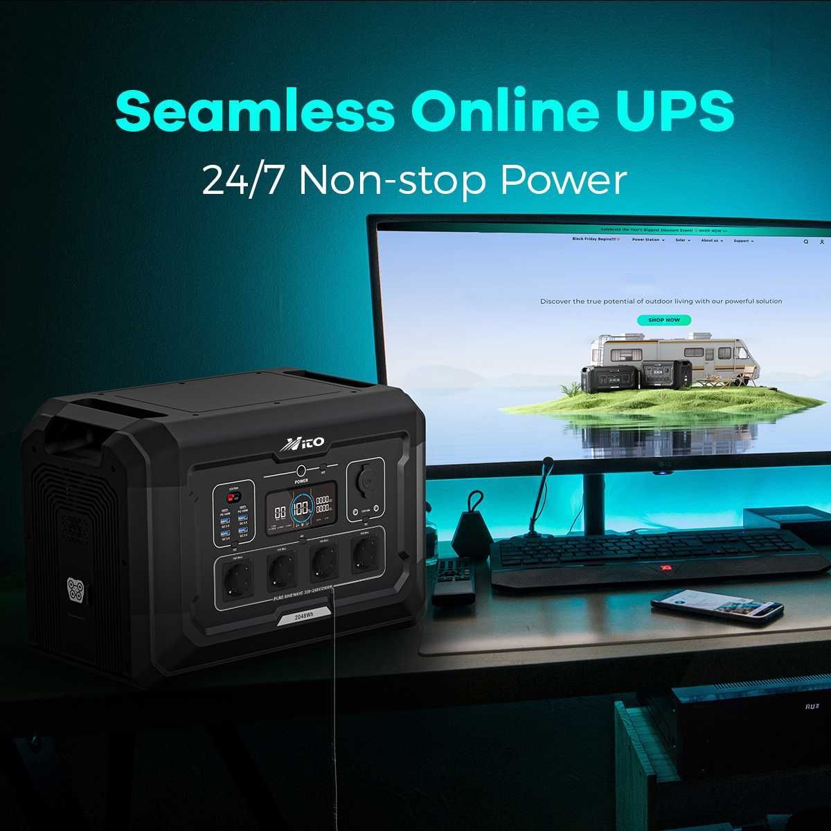 2500W Соларен Генератор за ток VITO S2 Power Station
