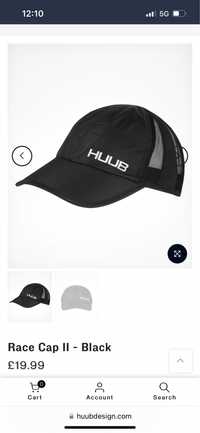 Спортна шапка с козирка за бягане трекинг HUUB Race Cap II