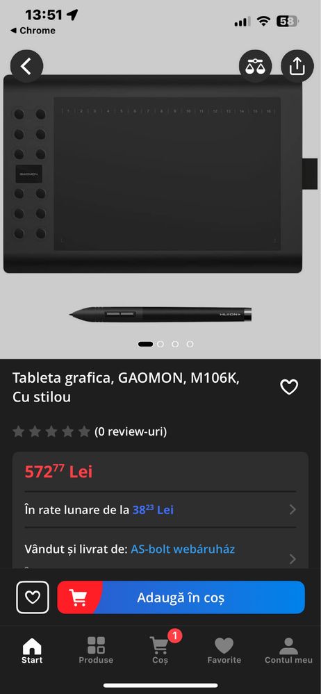 Tableta Grafica Gaomon M106K