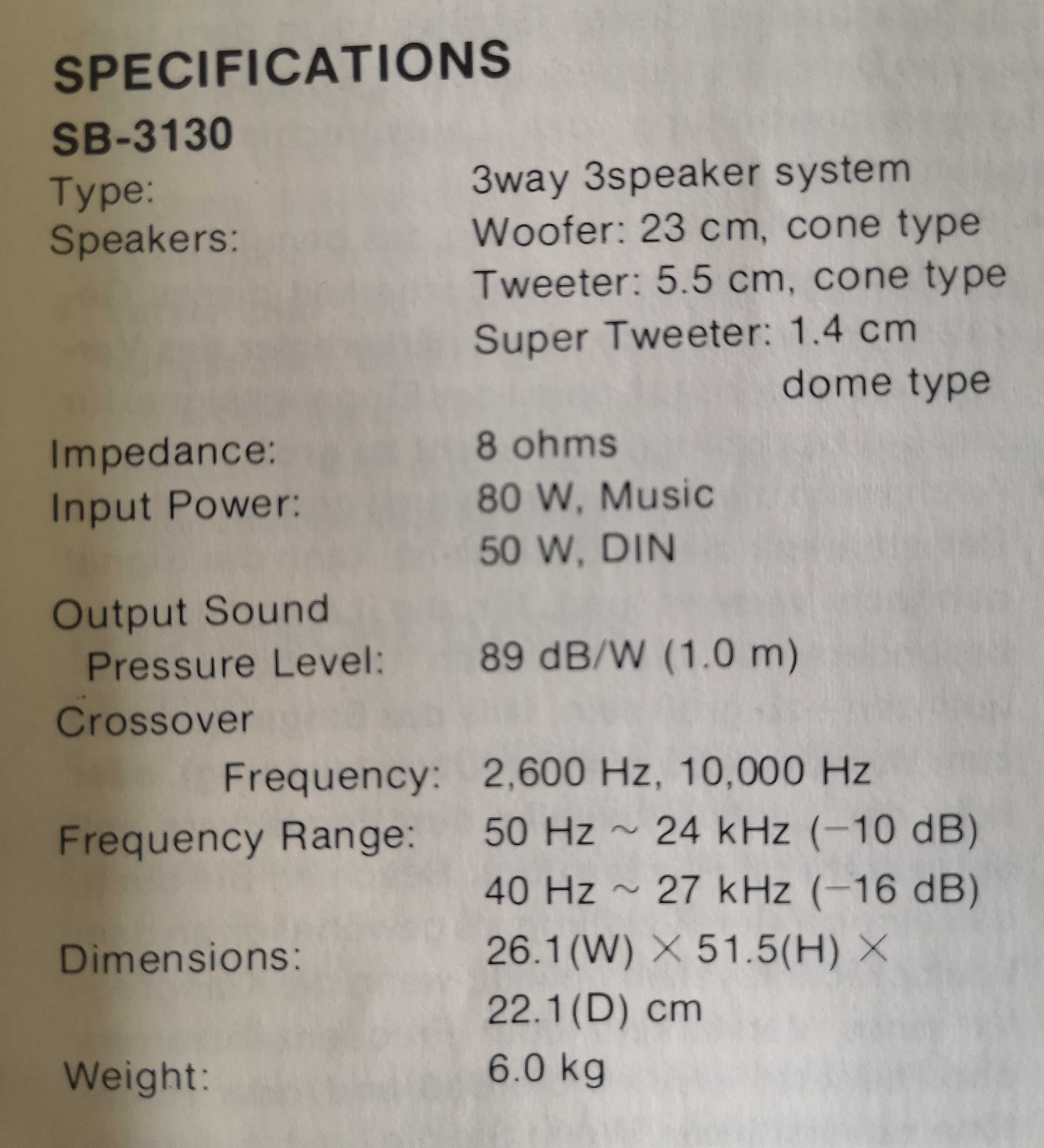 тонколони Technics 3130