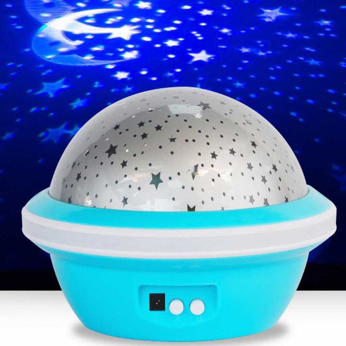 Цветна LED нощна лампа НЛО проектор със звездно небе
