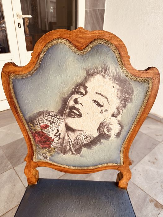 Уникален дизайнерски ретро стол – класика с модерен акцент