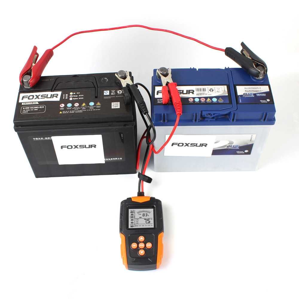 Диагностичен тестер за автомобилни акумулатори, Foxur , 12V-24V