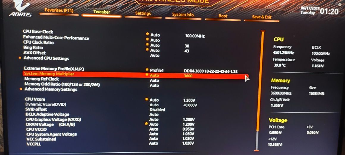 ОЗУ Corsair Vengeance RGB Pro 16GB (2×8GB) DDR4 3600MHz CL18