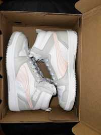 PUMA Rebound V6, High, White-Frosty Pink-Gray