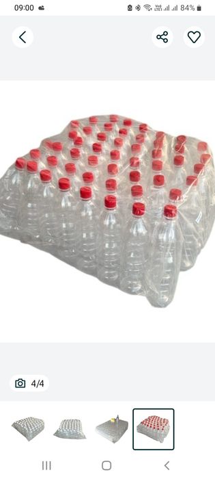 Sticla Pet 0,5L  plastic cu capac 60 buc pe bax