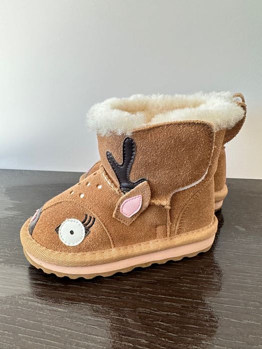 Бебешки ботуши сърничка с австралийска овча вълна р-р 21