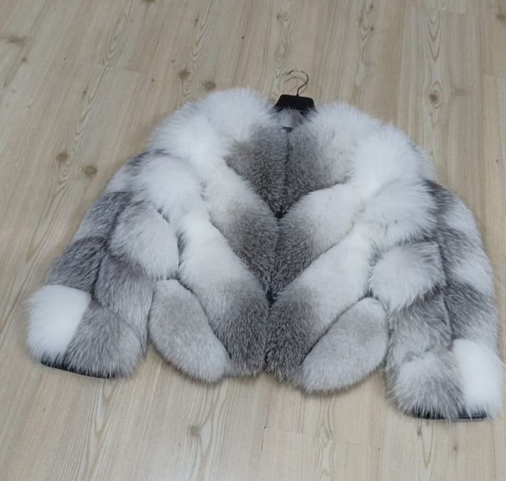 Blana naturala gri/alba
