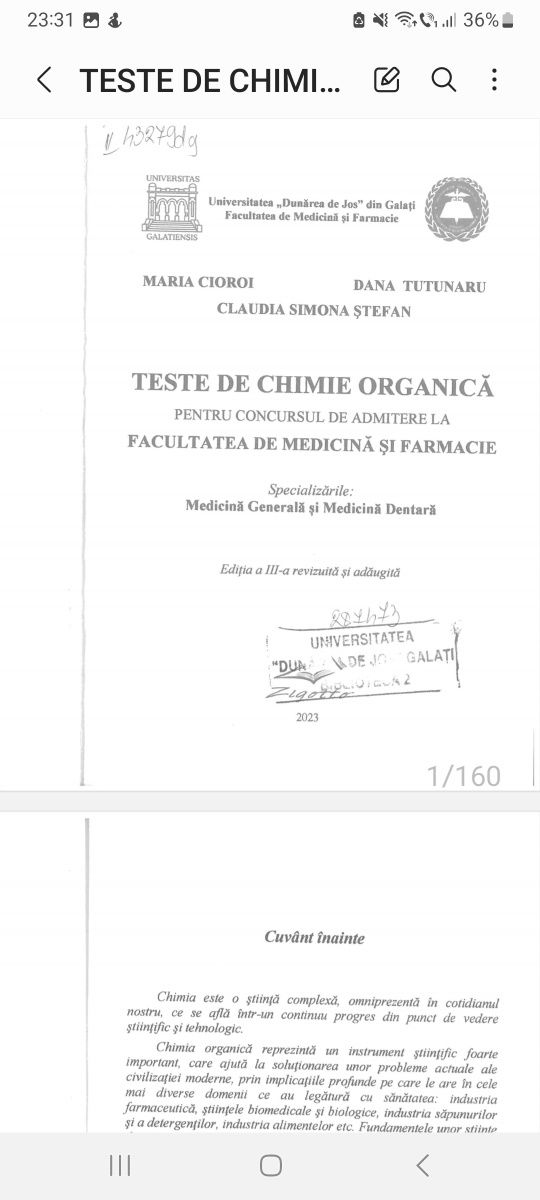 Grile admitere medicina Galați 2023