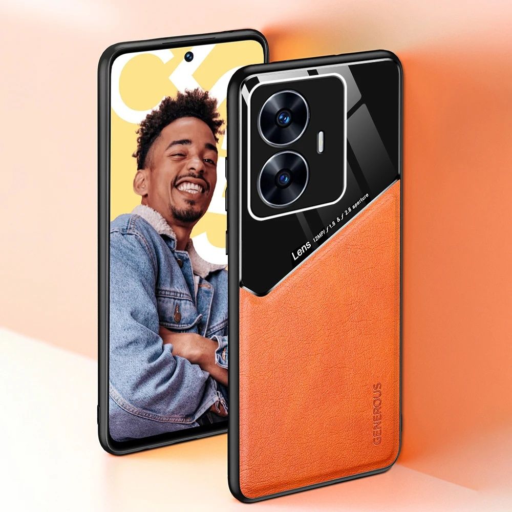 Realme Note 60 / GENEROUS Кожен кейс гръб с магнит