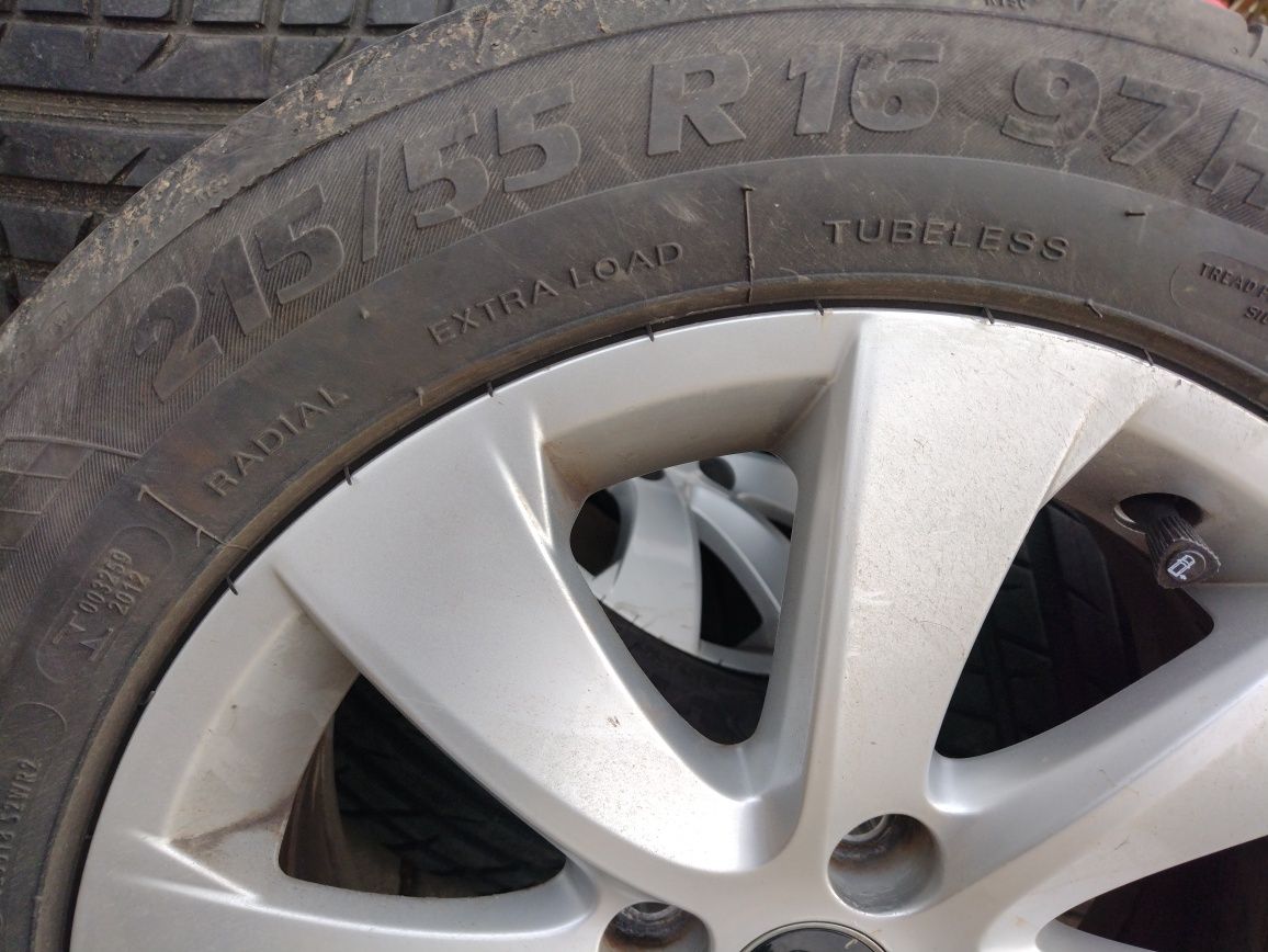 Jante cu cauciucuri de vara 215/55 R16 97H citroen c4 grand picasso