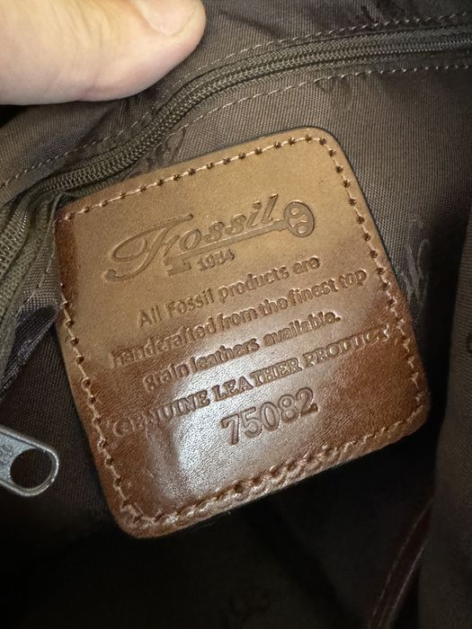 Poseta (geanta) Fossil, piele naturala. Model vintage.