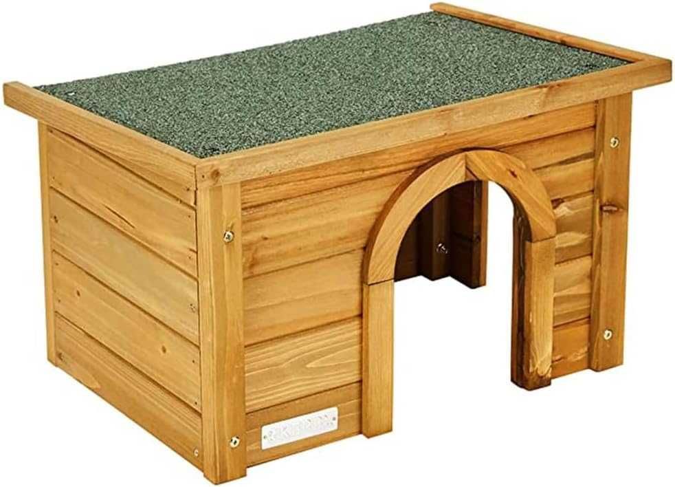 Casuta din lemn pentru iepuri Kerbl, 45 x 32 x 27 cm