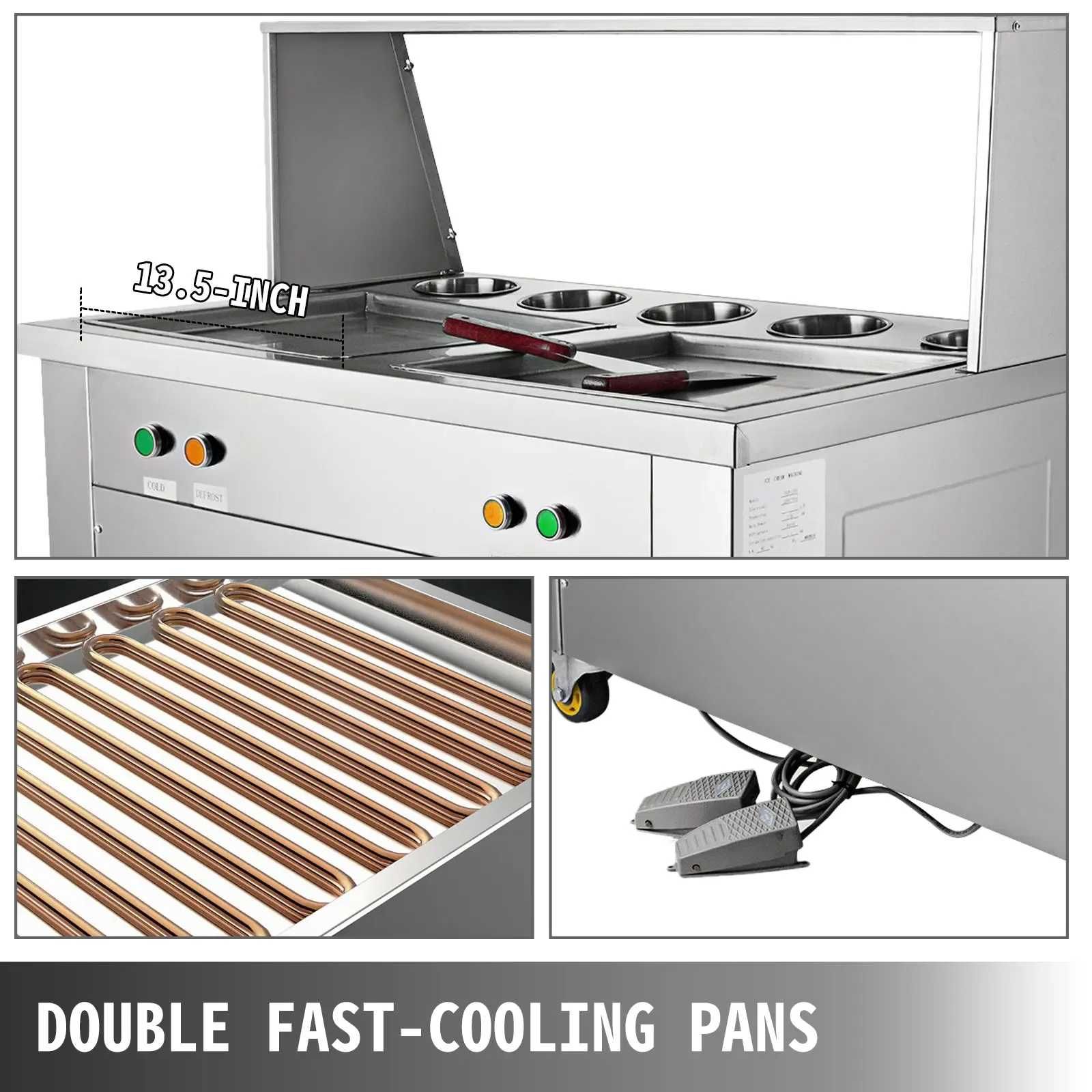 masina aparat de inghetata Thailandeza pro fesionala compresor 1600w