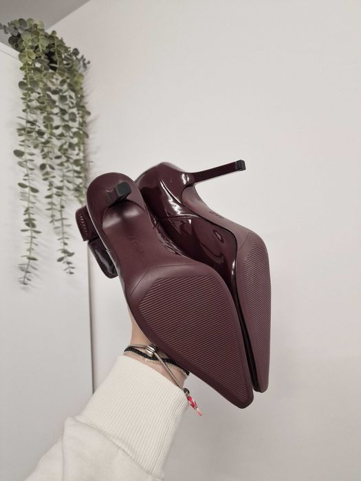 Botine ZARA burgundy