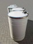 Butoi din INOX 350 L, capac cu filet si garnitura + robinet din INOX