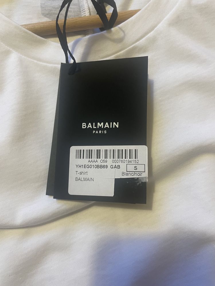 Balmain Oversized White Cotton Tshirt