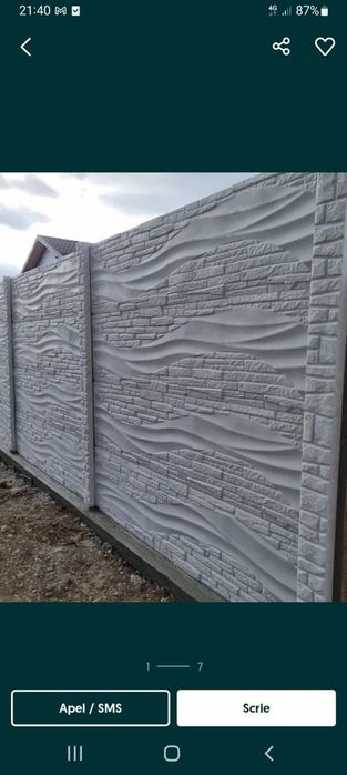 Producție garduri beton montaj gard împrejmuiri Dâmbovița București