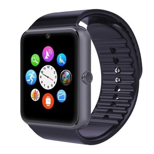 Ceas Smartwatch cu Telefon iUni GT08, Bluetooth, 1.3 MP, Black