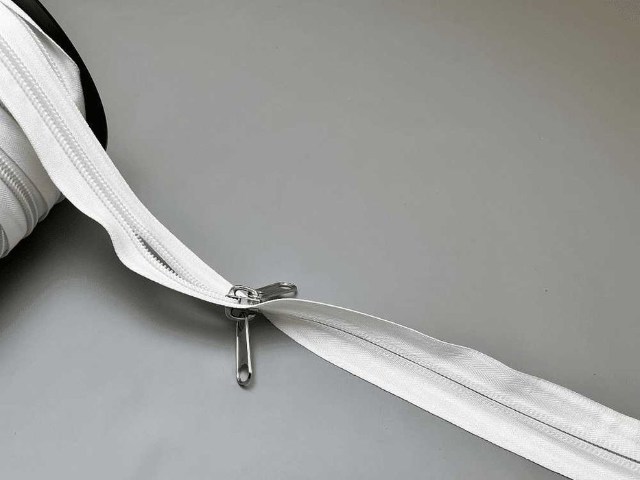 Ципова лента на метър + събирач - №8 - бяла