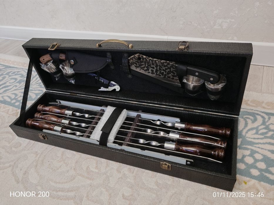 Шашлычный набор для отдыха и рыбалки