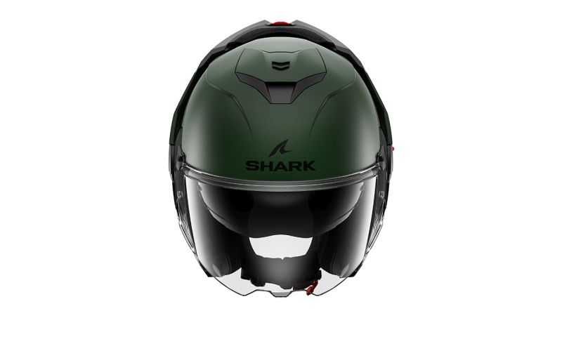 Модуларна Отваряема мото каска за мотор SHARK OXO МАТТ GREEN