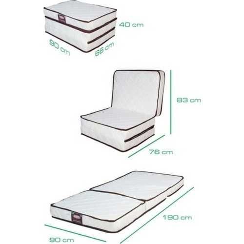 3-етажно сгъваемо единично легло матрак 90x190cm-Турско Качесто-промо