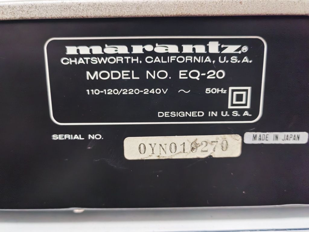 Egalizator 10 benzi , Marantz Eq 20, Germania