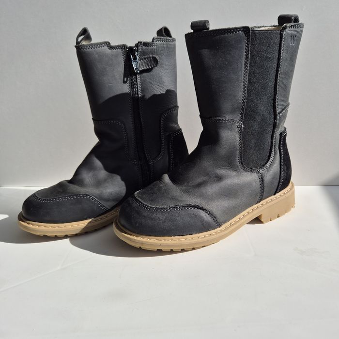 Cizme WHEAT 29-30 piele, căptușite cu lâna Chelsea Sonni Tex