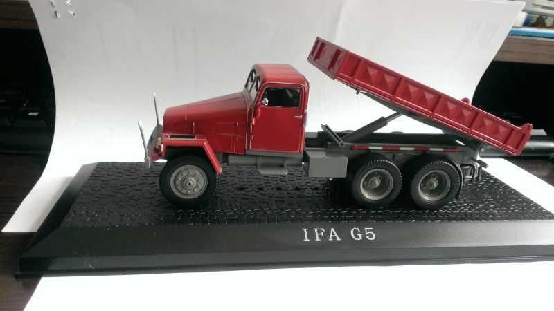 Macheta IFA G5 1960 - IXO/Atlas 1/43 "Camion cu bena basculanta"